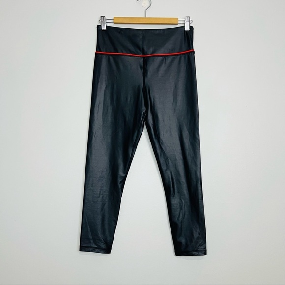 Zyia black active sweetheart leggings metallic black 12 - Picture 2 of 6